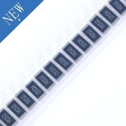 50 pcs 2512 R050 SMD Resistor 1W 0.05 ohm 0.05R R050 1% 2512 Chip Resistor High Precision