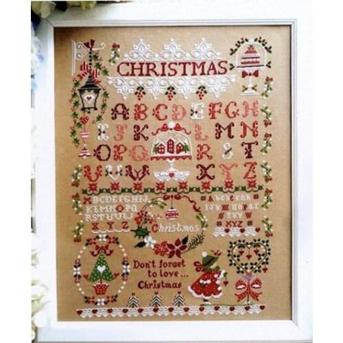 Christmas girl cross stitch kit x-mas gift cartoon design canvas embroidery DIY needlework sampler DMC