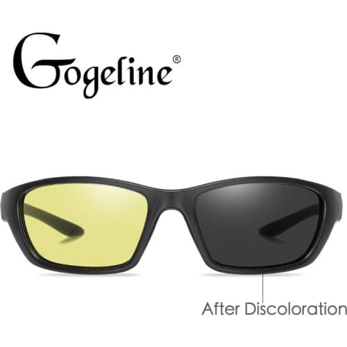 Square Photochromic Sunglasses Men Polarized Chameleon Discoloration Driving Sun glasses for male fashion Sports sunglasses