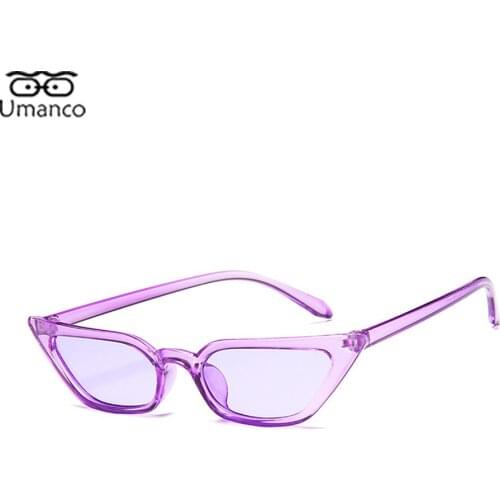 Small Size Cat Eye Sunglasses for Women Plastic Frame Colorful Ocean Lens Female Ladies Girls Sun Glasses Gift UV400 2021 Trendy