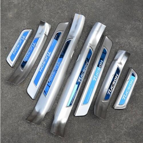 Car styling for hyundai Tucson 2015- 2021 stainless steel car Scuff Plate/Door Sill Door Sill Car accessories