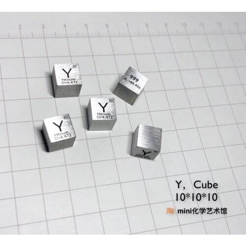 High Purity Yttrium Rare Earth Metal Periodic Phenotype Cubic Yttrium Target Yttrium Cubic Y Metal Yttrium