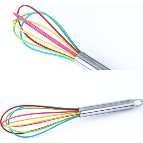 Drink Whisk Mixer Egg Beater Silicone Egg Beaters Kitchen Tools Hand Egg Mixer Cooking Foamer Wisk Cook Blender