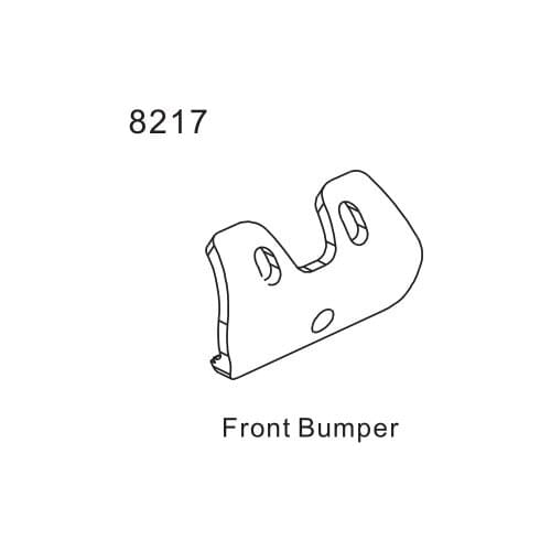 ZD Racing 08411 08425 08421 08427 08423 parachoques delantero placa 8217