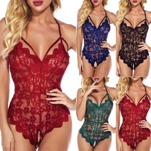 Womens one-piece underwear sexy lace underwear hollow bodysuit high-quality multi-color optional new пижама женская dj5