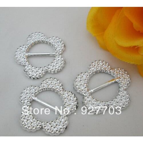 AB47 27mm)20pcs Lovely Flower Acrylic Buckle Shoes Belt Buckles