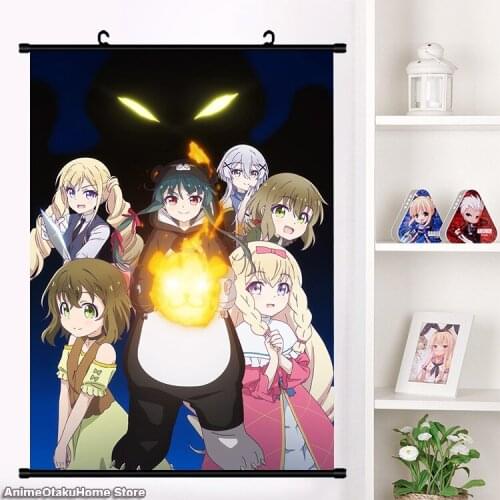 2020 NEW Anime Kuma Kuma Kuma Bear Yuna Fina Shuri Noire Foschurose Wall Scroll Mural Poster Otaku Home Decor Art Collection