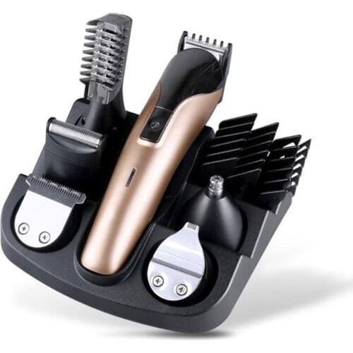 6 In 1 Electric Shaver Nose Hair Trimmer Rechargeable Hair Clipper Grooming Kit Rotary Shavers