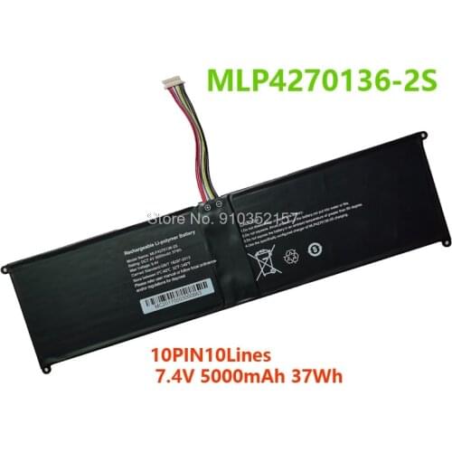 Laptop Battery For Mcnair MLP4270136-2S 7.4V 5000mAh 37Wh 10PIN 10Lines New