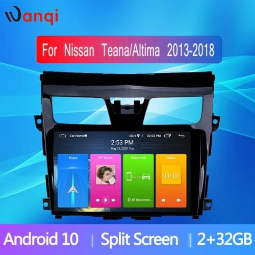 9 inch 10inch 2.5D Car Multimedia Video Player For Nissan Teana Altima 2013-2018 GPS Navigation Android10 Auto Radio NO DVD 2din