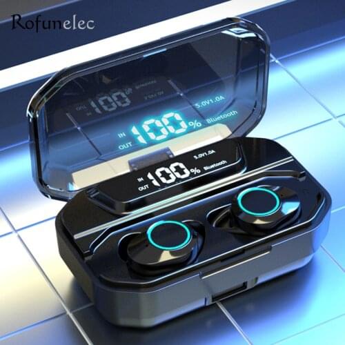 Wireless Earbuds Bluetooth Earphone 3300mAh Charge Case Battery Type-C Microphone Waterproof Stereo Headset For Mobile Phones