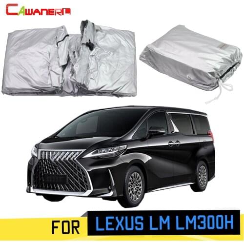 Cawanerl Full Car Cover Sunshade MPV Outdoor Sun Rain Snow Dust Protection Cover With Anti-Theft Lock For Lexus LM LM300H