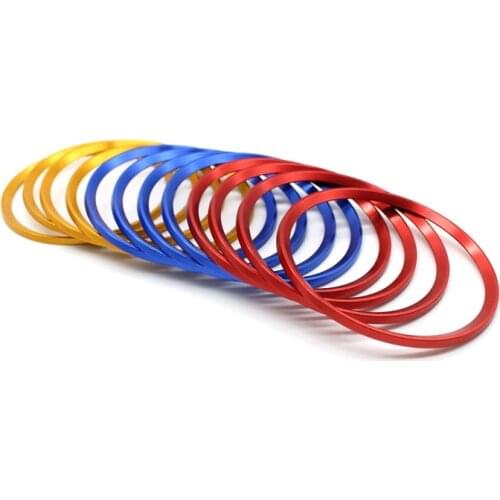 Angelguoguo 4 pcs Car Wheel hub cover Outer decorative ring sticker fit for Audi A3/A1/a4l/a6l/a7/q3/Q5/S3/S5