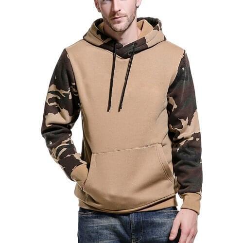 Eillysevens Mens Camouflage Hoodies