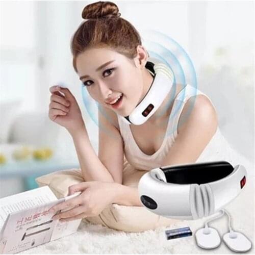 Electric Pulse Neck Massager Cervical Vertebra Treatment Instrument Therapy Massager Physiotherapeutic Magnetic Relief Pain Tool