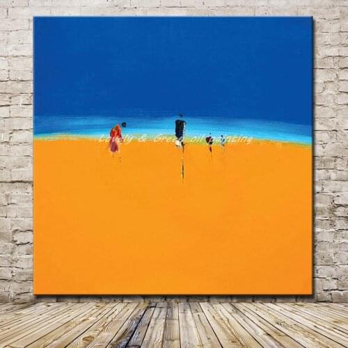 Mintura Hand Painted Landscape Oil Paintings On Canvas Modern Abstract People Pictures Wall Art For Living Room Hotel Decoration
