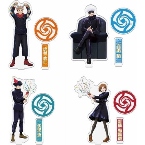 Jujutsu Kaisen Itadori Yuuji Fushigura Megumi Satoru Gojou Acrylic Stand Figure Desktop Decoration Collection Model Toy Gifts