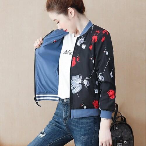 Plue Size 4XL Bomber Jacket Women 2021 Summer Basic Windbreaker Jackets Women Coat Long Sleeve Slim Short Female Baseball Jacket