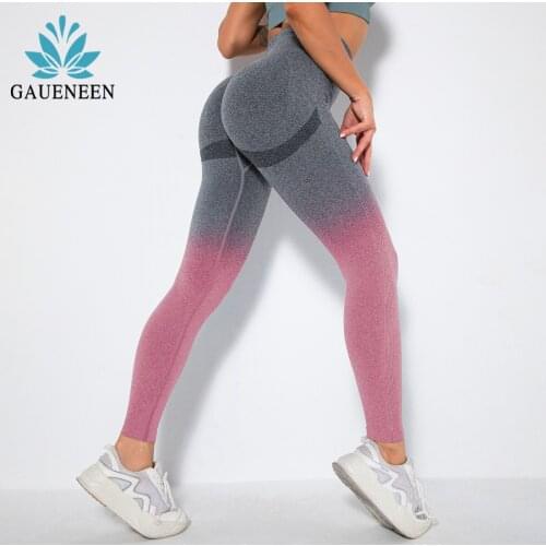 GAUENEEN Tie Dye Yoga Pants Fitness Gym High Waist Seamless Leggings Push Up Booty Scrunch Leggings Running Workout Sport Tights