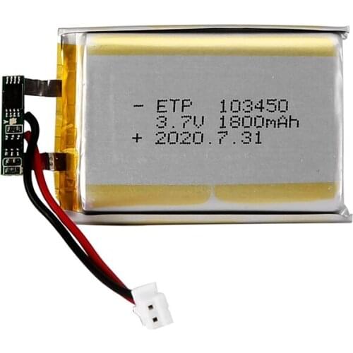 103450 3.7V 1800MAH lipo polymer lithium rechargeable battery for MP3 GPS navigator DVD recorder headset e-book camera