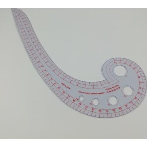 Multifunctional Sewing Tools Soft Plastic Comma Shaped Curve Ruler Styling Design Ruler French Curve 30 x 11cm Curve Ruler