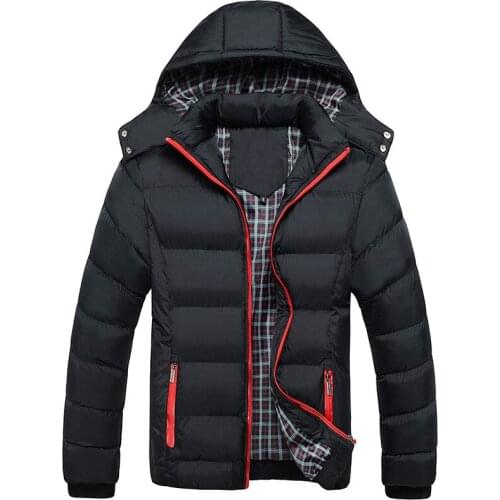 M-5XL Hooded Collar Men Winter Jacket 2019 New Fashion Warm Wool Liner Man Jacket and Coat Windproof Male Parkas Casaco