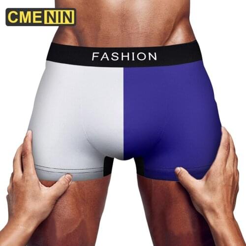 CMENIN Mens Panties Sexy Gay Mans Underwear Boxer Homme New Brand Mens Underpants Boxers Men Underwear Trunks Penis CM894