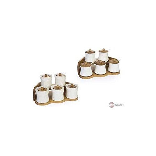 Acar PORJ9148 Porcelain 5-Piece Spice Set