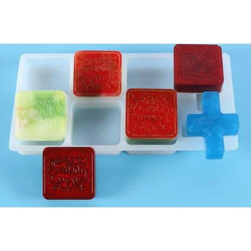 New Blessing Words Stamp Silicone Mould Blessing Words Stamps Agate Crystal Epoxy Resin Casting Mold Craft Handmade Letter Stamp