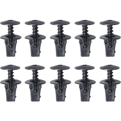 10Sets Plastics Clips Fender Liner Mudguard Fastener Clips Screws For VW Passat B5 B6 B7 CC Golf MK6 Tiguan Touran Polo