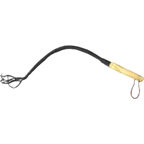 LOCLE 70cm Hand Made Braided Riding Whips Horse Racing Bull Leather or Wooden Handle Equestrian Horse Whip Riding Crop