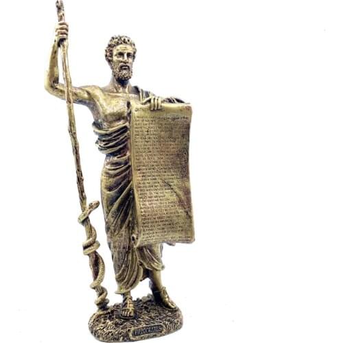 Premium Special Design Big size Gold (Gold) Hippocratic Statue A1
