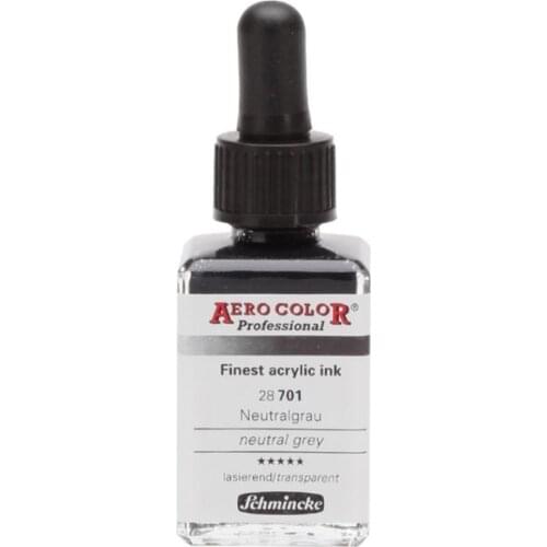 Schmincke Aero Color Acrylic Ink 28 ml 701 Neutral Grey