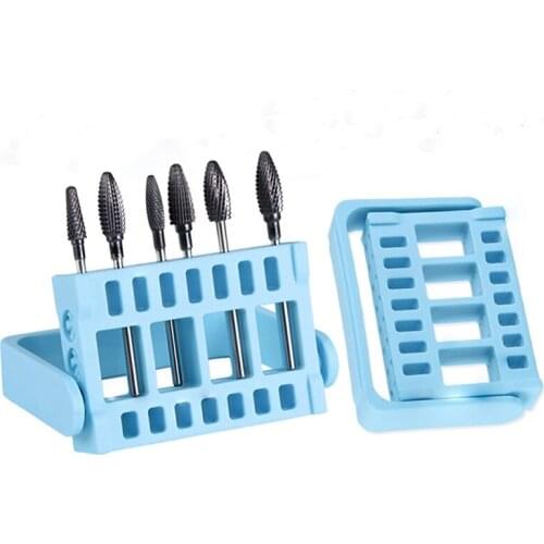 Nail Polishing Head Receive One Case Nail Grinder Portable Storage Box 16 Card Position 2.35mm Insertion Grinding Tool Box
