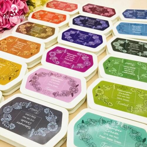 Large DYE Ink Pad Stamps Partner Diy Color Craft Ink Pad for Stamps Paper Handmade Card
