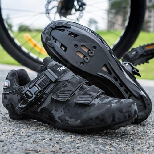 Ultralight Self-Locking Road Cycling Shoes Professional Cleat Shoes SPD Pedal Racing Road Bike Flat Shoes Bicycle Sneakers men