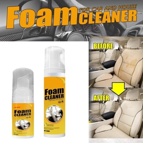 All-Purpose Household Cleaners Car Foam Spray Cleaner Practical Home Automotive Interior Cleaning Tools Quickly Remover F19A