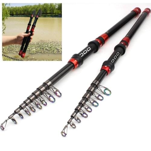 1.8m2.1m2.4m2.7m3.0m3.6m Mini Ultra-Short fast telescopic fishing rod Long-Range Sea Rod Ceramic ring Trout carp Spinning Rod