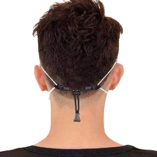 1pc Mask Extender Hooks Anti-Tightening Ear Protector Holder Ear Rope Extenders Adjustment Buckle Black