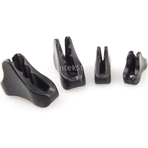 10Pcs Black Plastic Camping Tent Guyline Runners Cord Rope Tensioners
