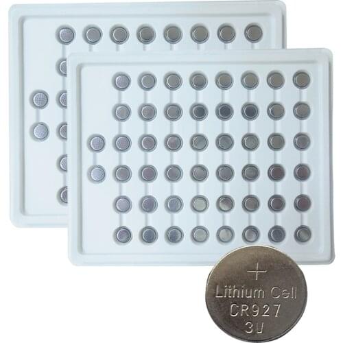 1000Pcs 20Tray Plate PKCELL 3V CR927 DL927 ECR927 5011LC Lithium Battery CR 927 Button Coin Cell Battery