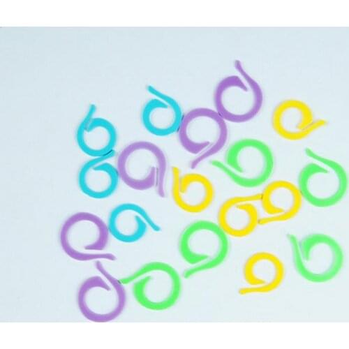 500bag 20pcs/bag Mini Knitting Holder Needle Clip Craft Crochet Locking Stitch Plastic Markers Mix Colors 2size sport toy
