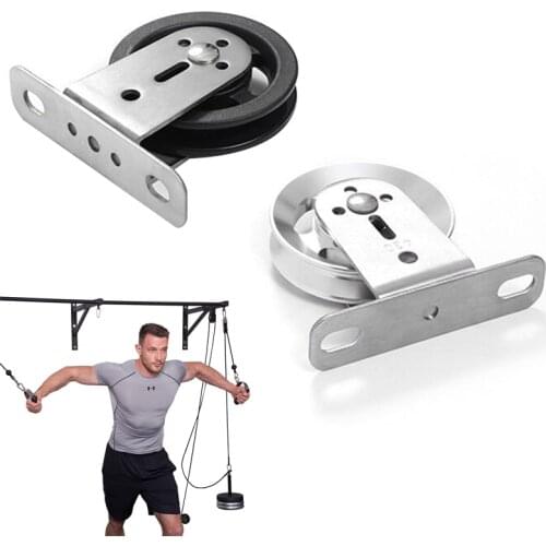 88MM Silent Nylon/Aluminum Alloy Ceiling Mount Gym Cable Pulley for Lat Pull Down Home Fitness Workout Equipment Accessories