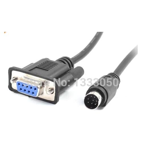 9.8Ft 8P Mini Din to RS422 PLC Programming Cable for Delta DVP/EasyView MT6070