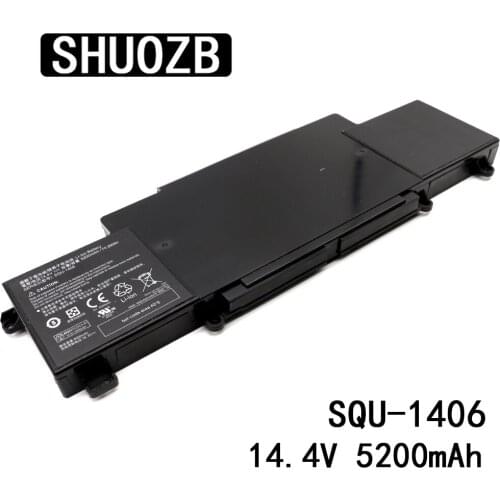 SHUOZB Laptop Battery SQU-1406 14.4V 74.88Wh 5200mAh for ThundeRobot 911-E1 911-T2A 911-S2B 911-T1 Chimera CX-9 SQU1406 battery