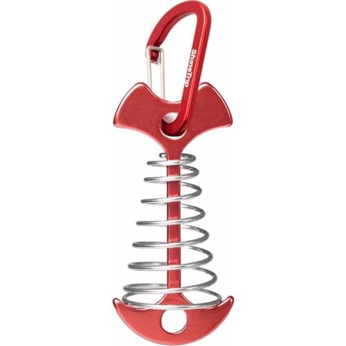 Aluminum Alloy Tent Accessories Outdoor Camping Rope Buckle Fishbone Spring Hook Multifunctional Awning Nail Portable Durable