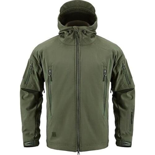 Shark Soft Shell Military Tactical Jacket Men Waterproof Warm Windbreaker US Army Clothing Winter Big Size Men Camouflage Jacket