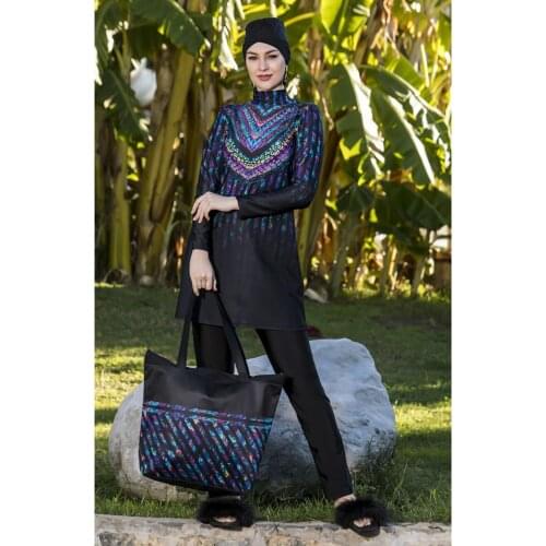 Armes Black Two-piece Swimwear