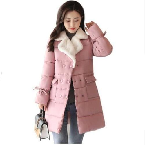 AYUSNUE Fashion Parka Winter Jacket Women Coat Korean Down Cotton Female Jacket Clothes Parkas Mujer 2020 Woman Coats KJ2489