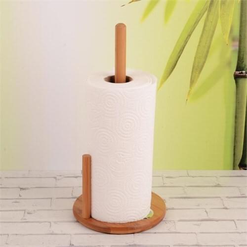 İhouse20027 Bamboo Paper Towel Holder Bamboo